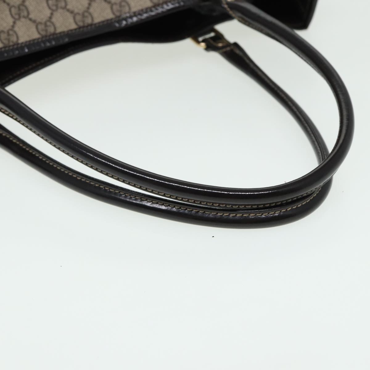 GUCCI GG Supreme Tote Bag PVC Leather Beige 197953 81913
