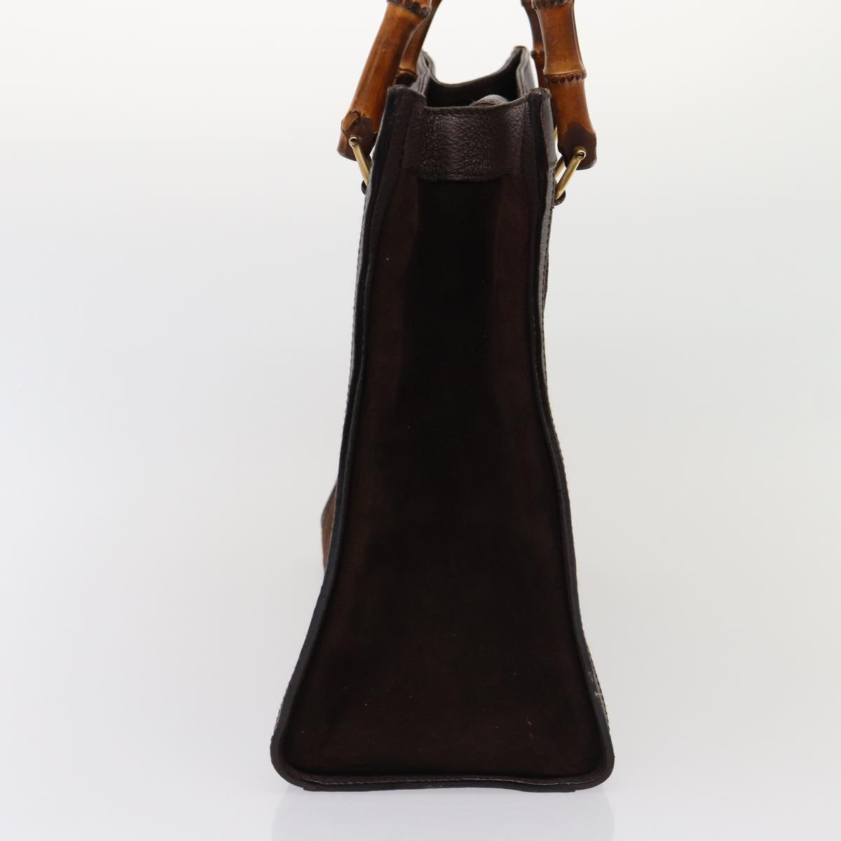 GUCCI Bamboo Hand Bag Suede Outlet Brown 002 1095 0260 81930
