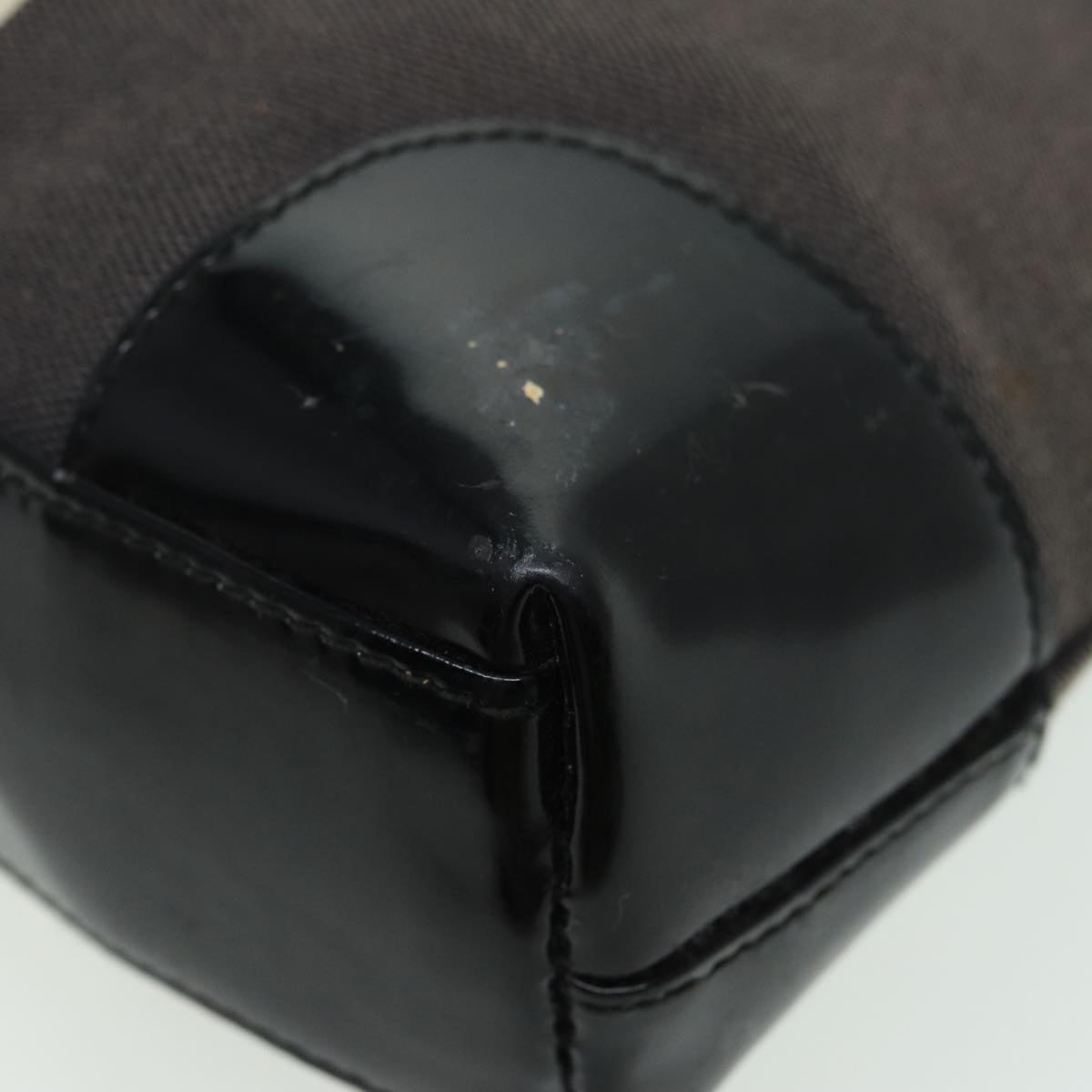 GUCCI Shoulder Bag Canvas Gray Black white 001 4231 81957