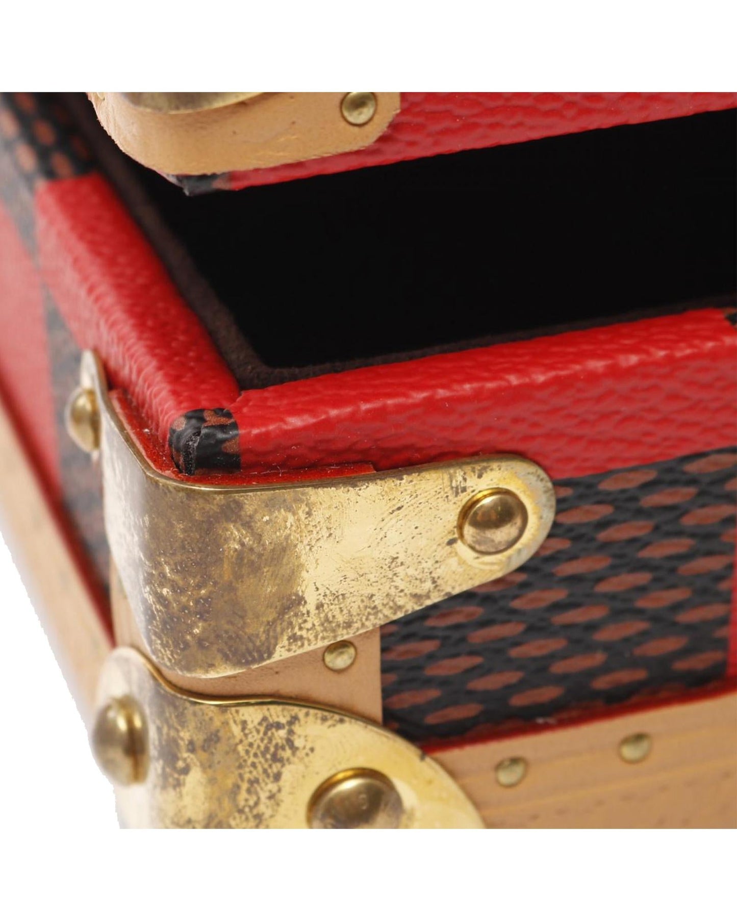 Damier Pop Canvas Malle Pyramide with Vachetta Leather Trim