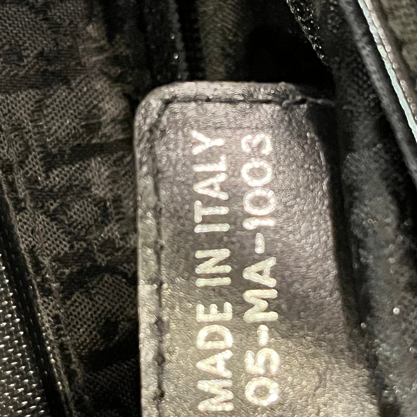 CHSITIAN DIOR Hardcore Coated Canvas Shoulder Bag