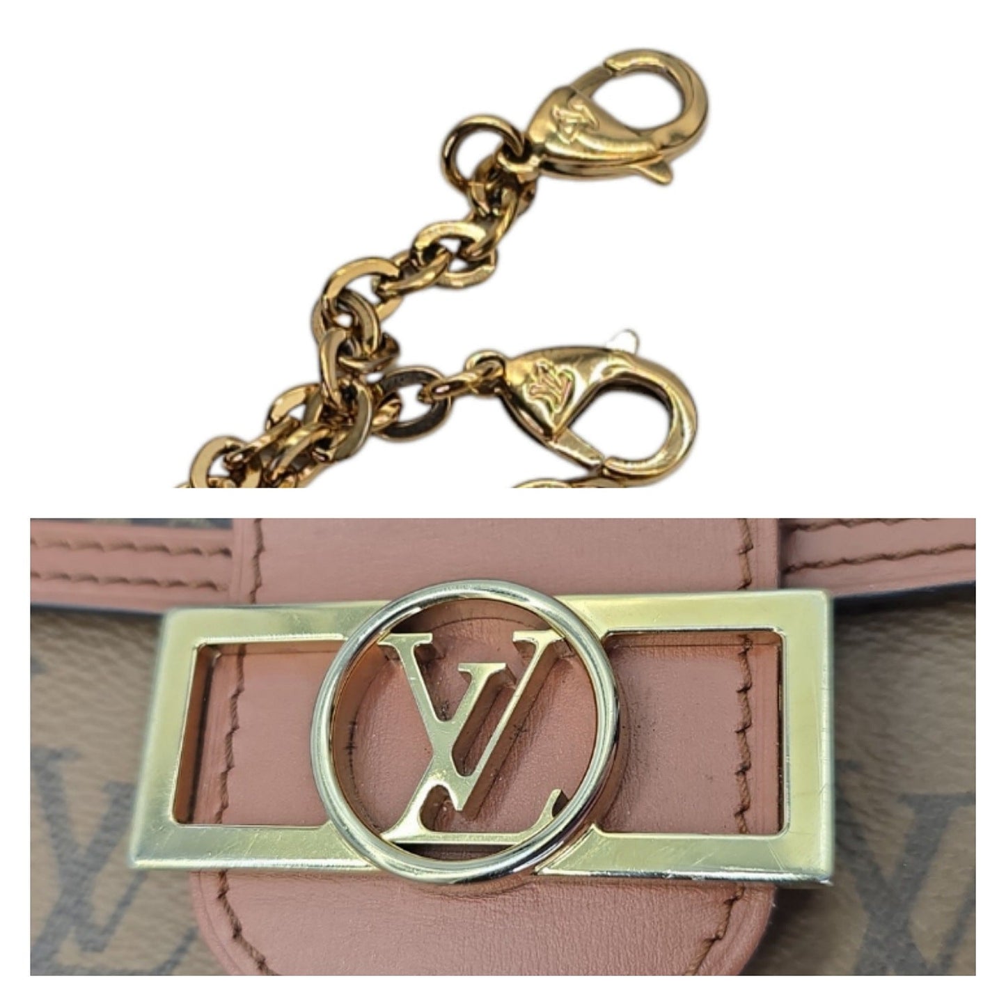 Louis Vuitton Dauphine Reverse Monogram Chain Wallet