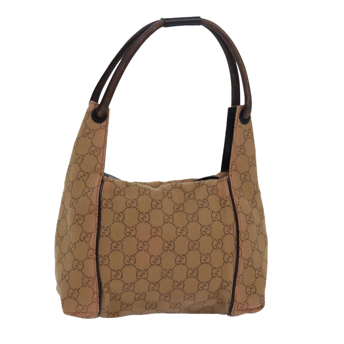 GUCCI GG Canvas Shoulder Bag Beige 101333 82099