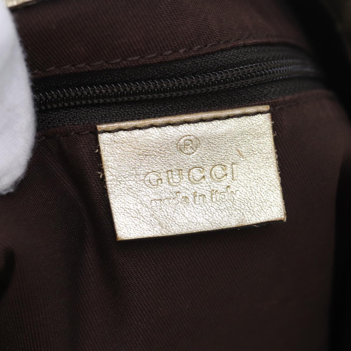 GUCCI GG Canvas Abbey Tote Bag Beige Gold 189835 82100