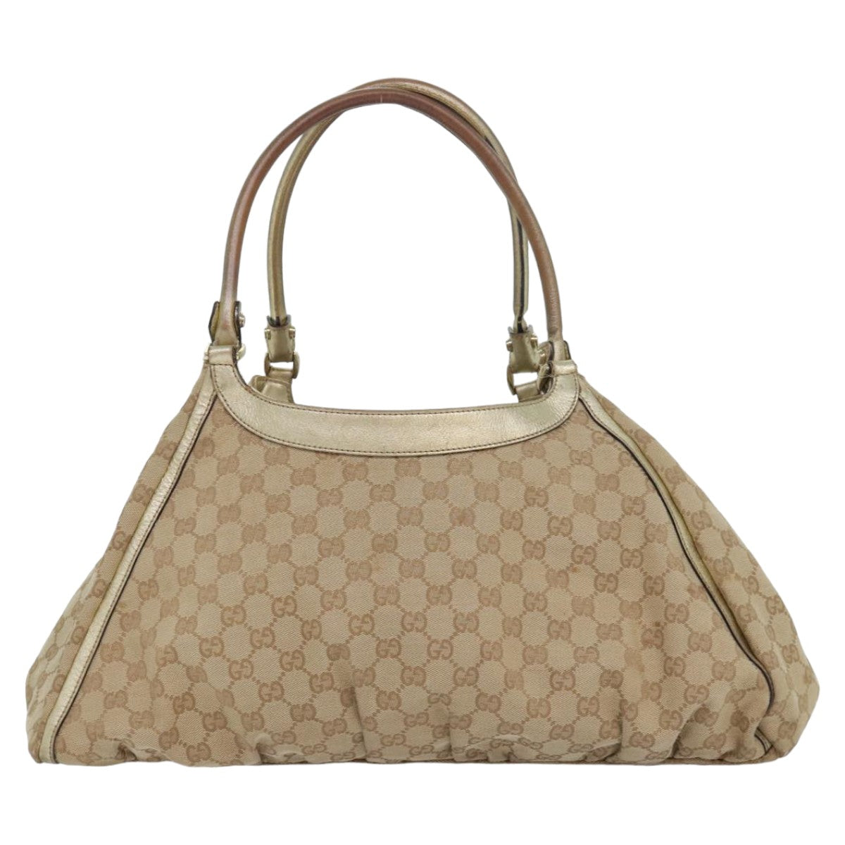 GUCCI GG Canvas Abbey Tote Bag Beige Gold 189835 82100