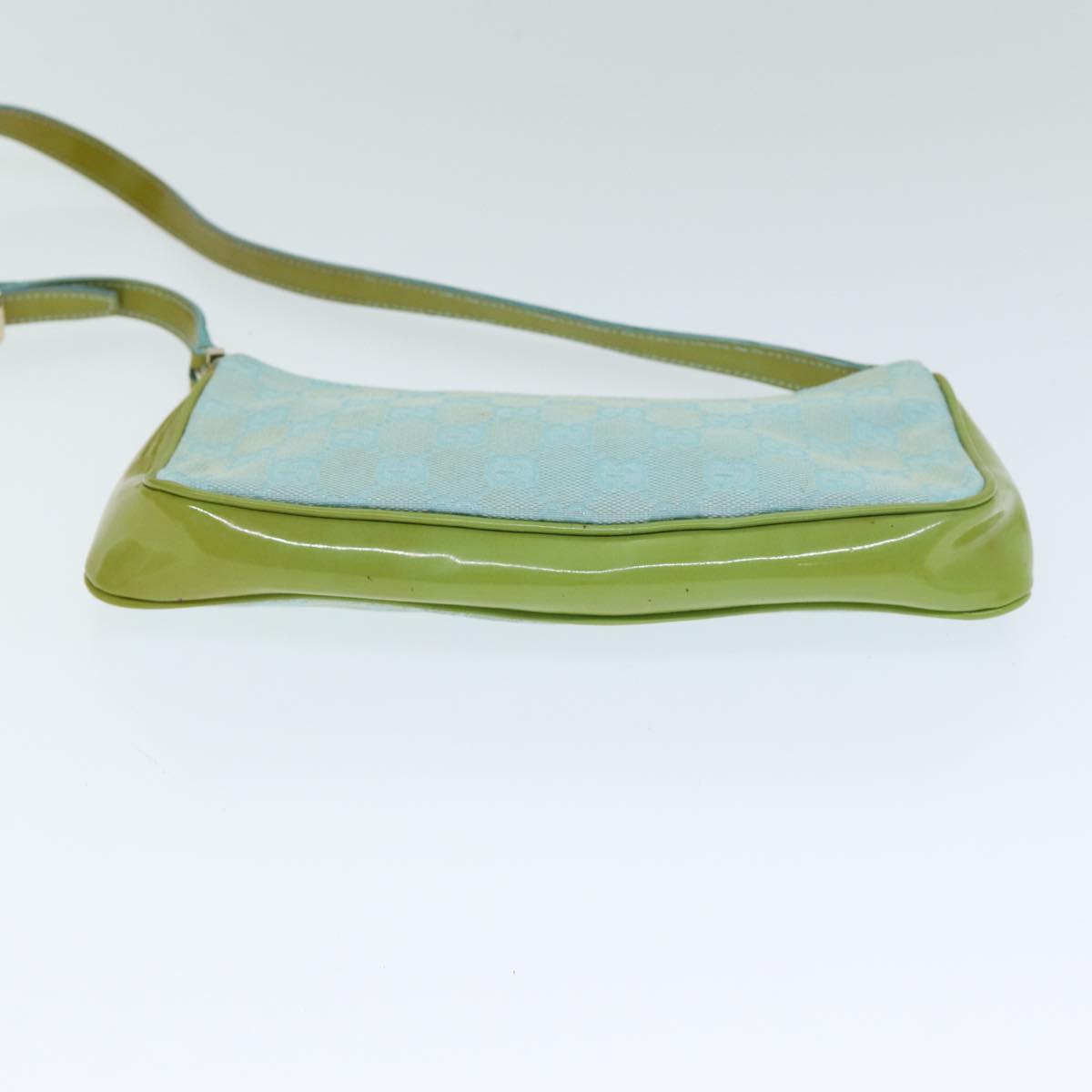 GUCCI GG Canvas Shoulder Bag Light Blue 001 4152 82144