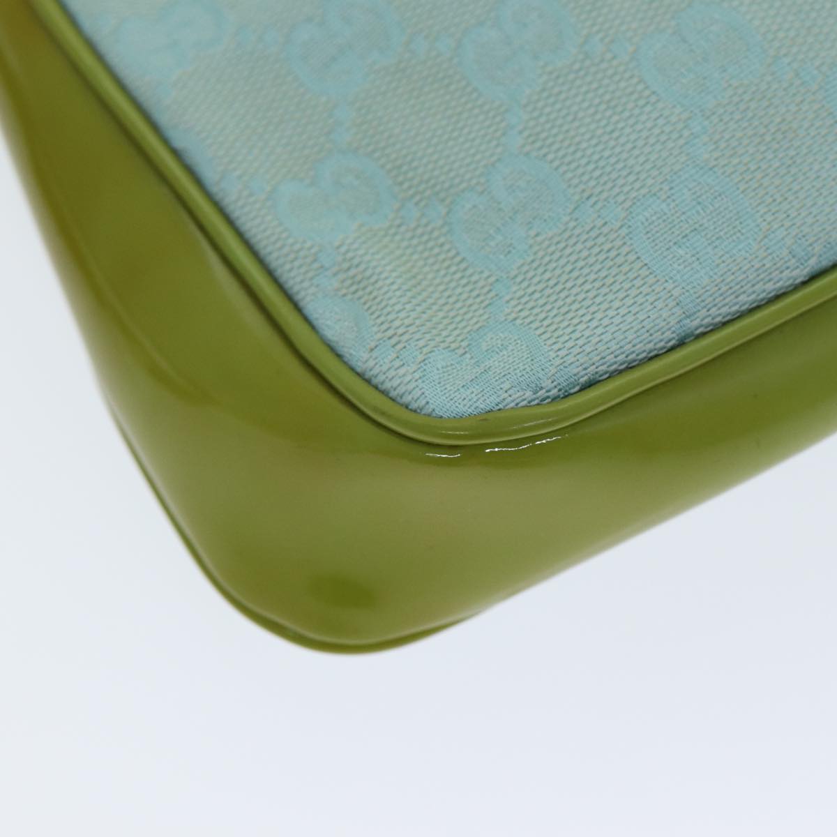 GUCCI GG Canvas Shoulder Bag Light Blue 001 4152 82144