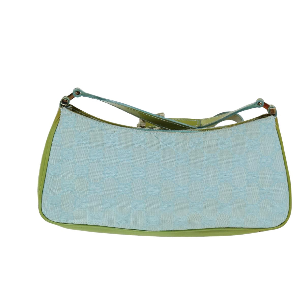 GUCCI GG Canvas Shoulder Bag Light Blue 001 4152 82144