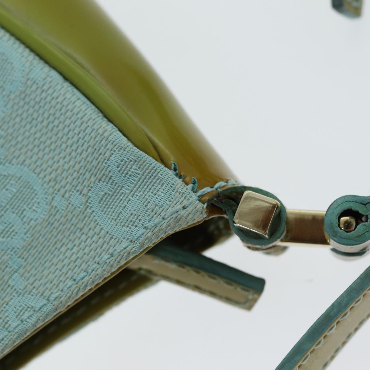 GUCCI GG Canvas Shoulder Bag Light Blue 001 4152 82144