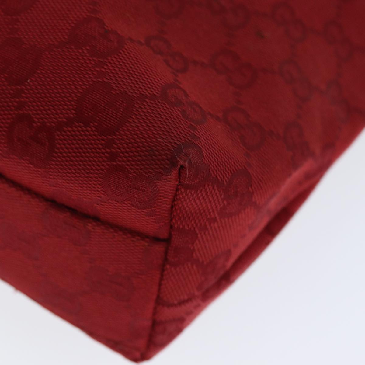 GUCCI GG Canvas Shoulder Bag Red 002 1075 82164
