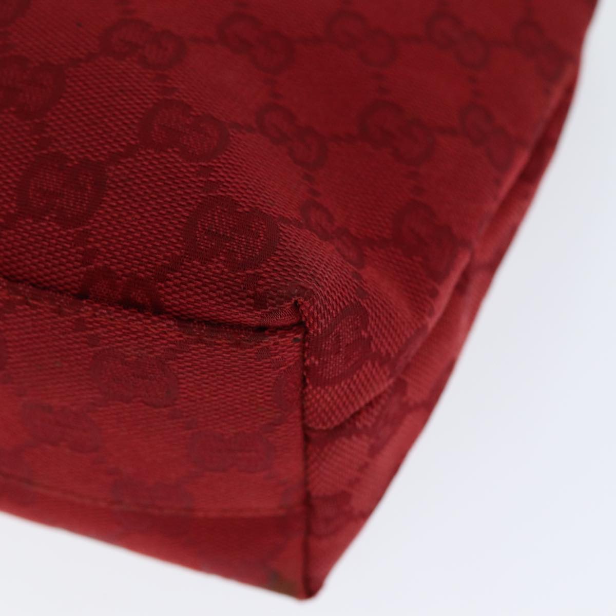 GUCCI GG Canvas Shoulder Bag Red 002 1075 82164