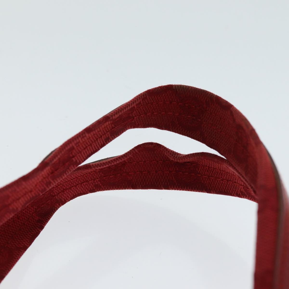 GUCCI GG Canvas Shoulder Bag Red 002 1075 82164