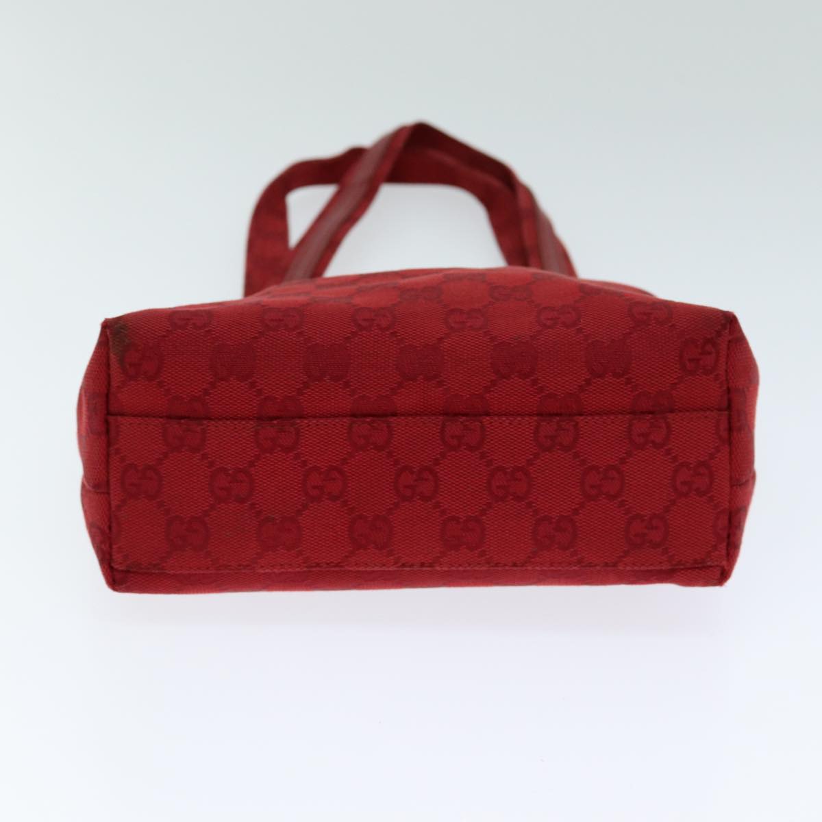 GUCCI GG Canvas Shoulder Bag Red 002 1075 82164