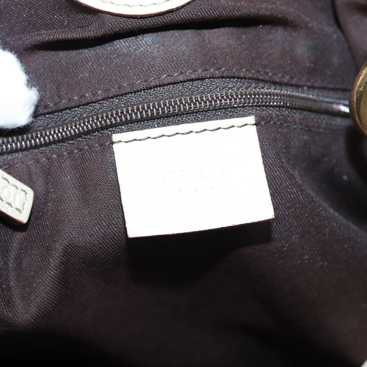 GUCCI GG Canvas Shoulder Bag Beige 121023 82193