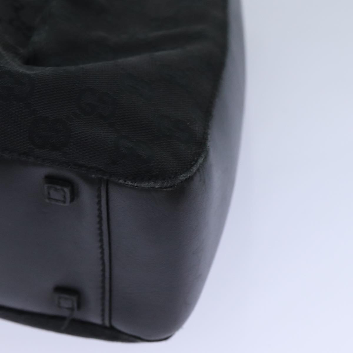 GUCCI GG Canvas Hand Bag Black 101919 82264