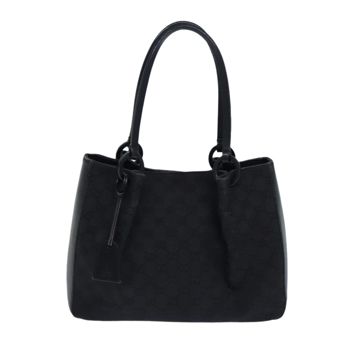 GUCCI GG Canvas Hand Bag Black 101919 82264