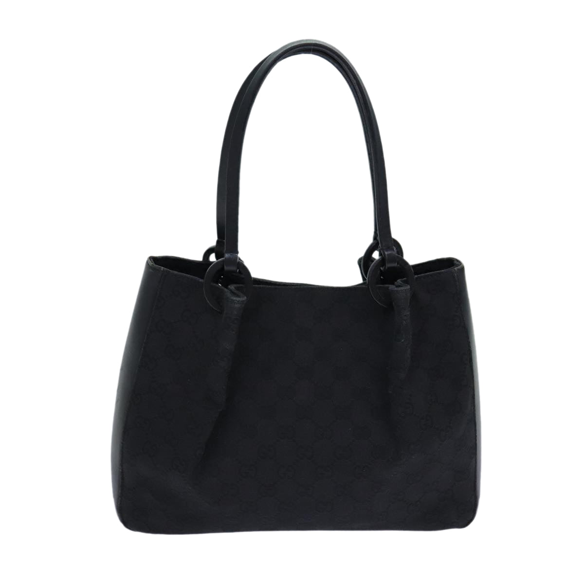 GUCCI GG Canvas Hand Bag Black 101919 82264