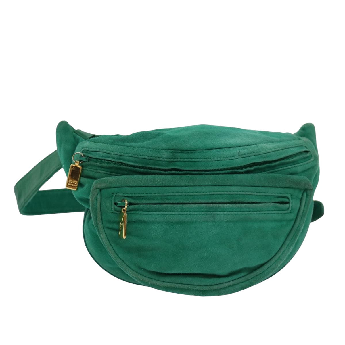 GUCCI Waist bag Suede Leather Green 039 115 0250 82696