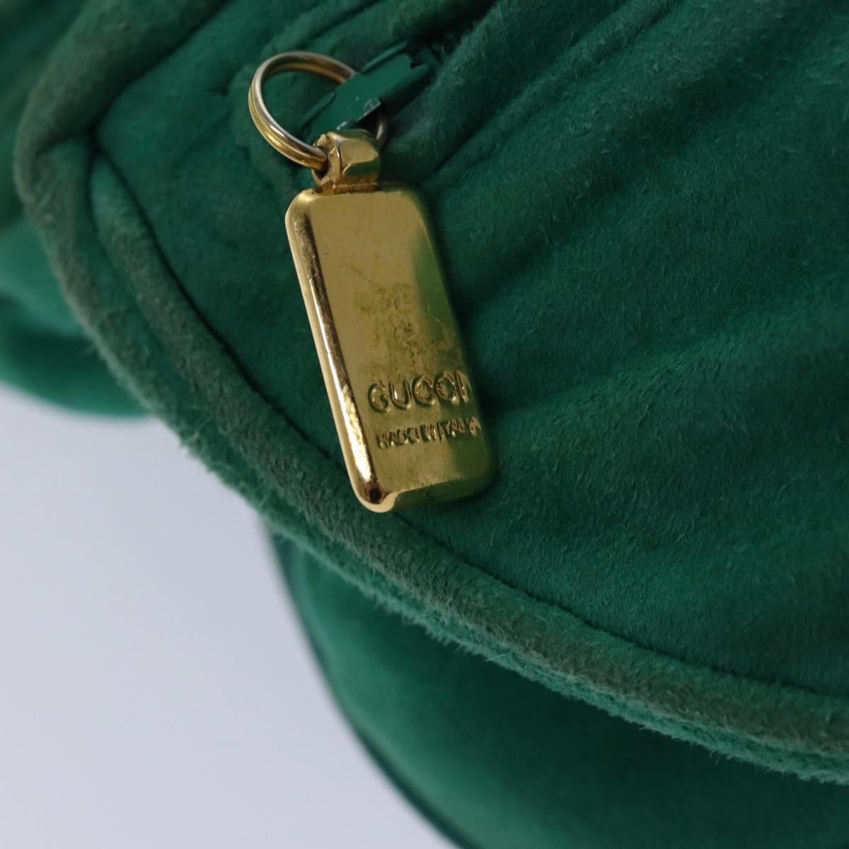 GUCCI Waist bag Suede Leather Green 039 115 0250 82696