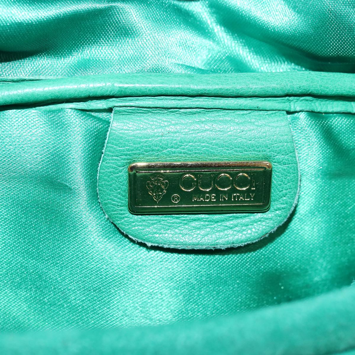 GUCCI Waist bag Suede Leather Green 039 115 0250 82696