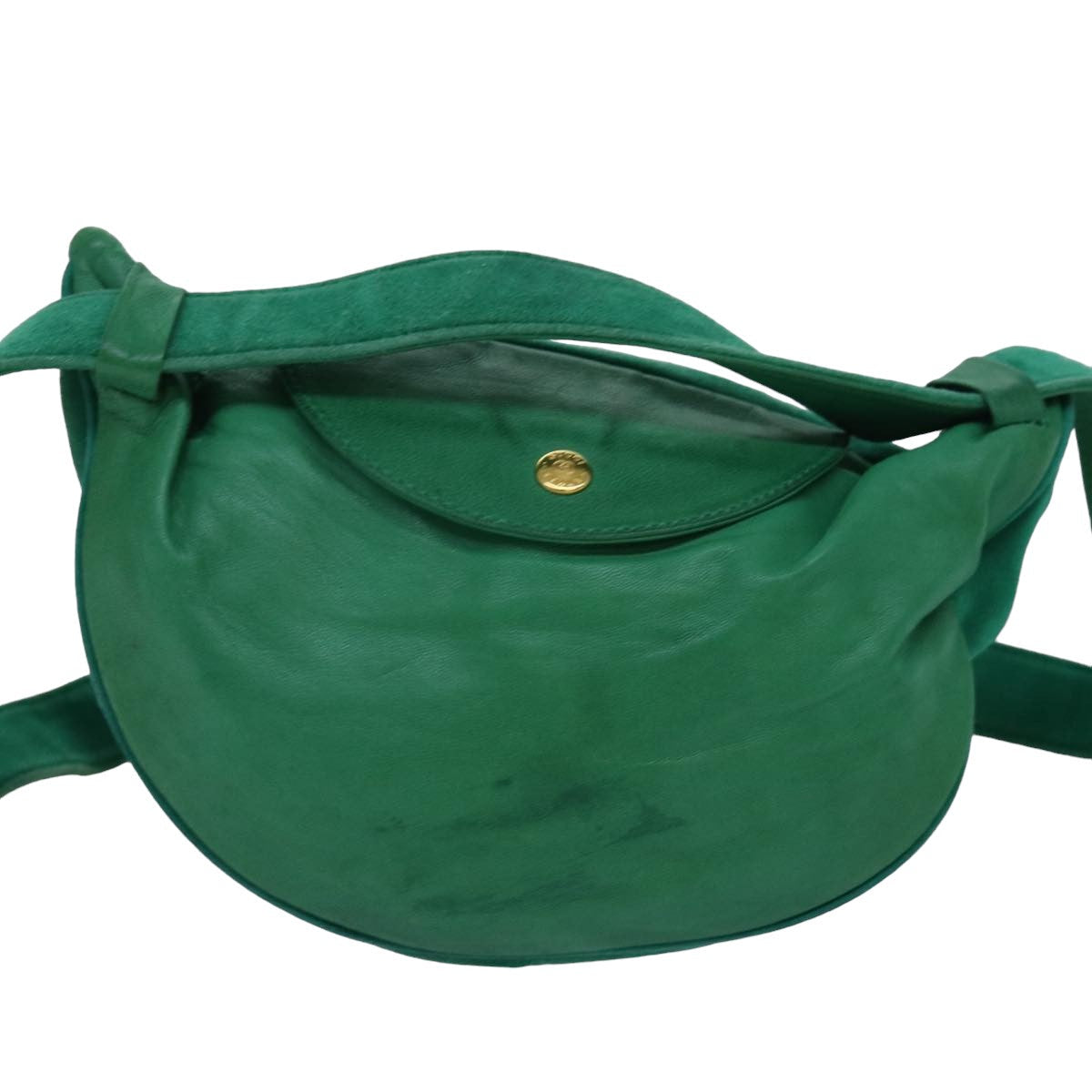 GUCCI Waist bag Suede Leather Green 039 115 0250 82696