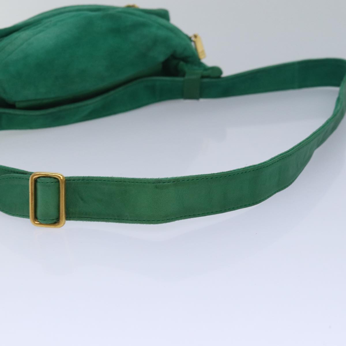 GUCCI Waist bag Suede Leather Green 039 115 0250 82696