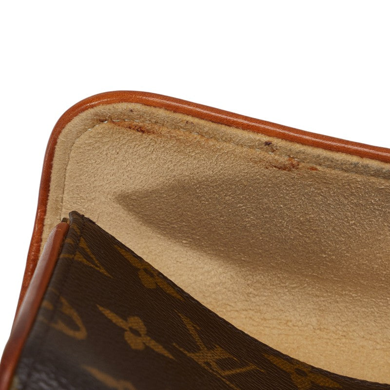 Louis Vuitton Monogram Poschet Florentine Body Bag West Bag M51855 Brown PVC Leather  Louis Vuitton