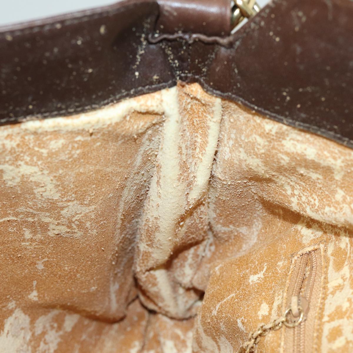 GUCCI Bamboo Shoulder Bag Leather 2way Brown 001 0166 1638 82704