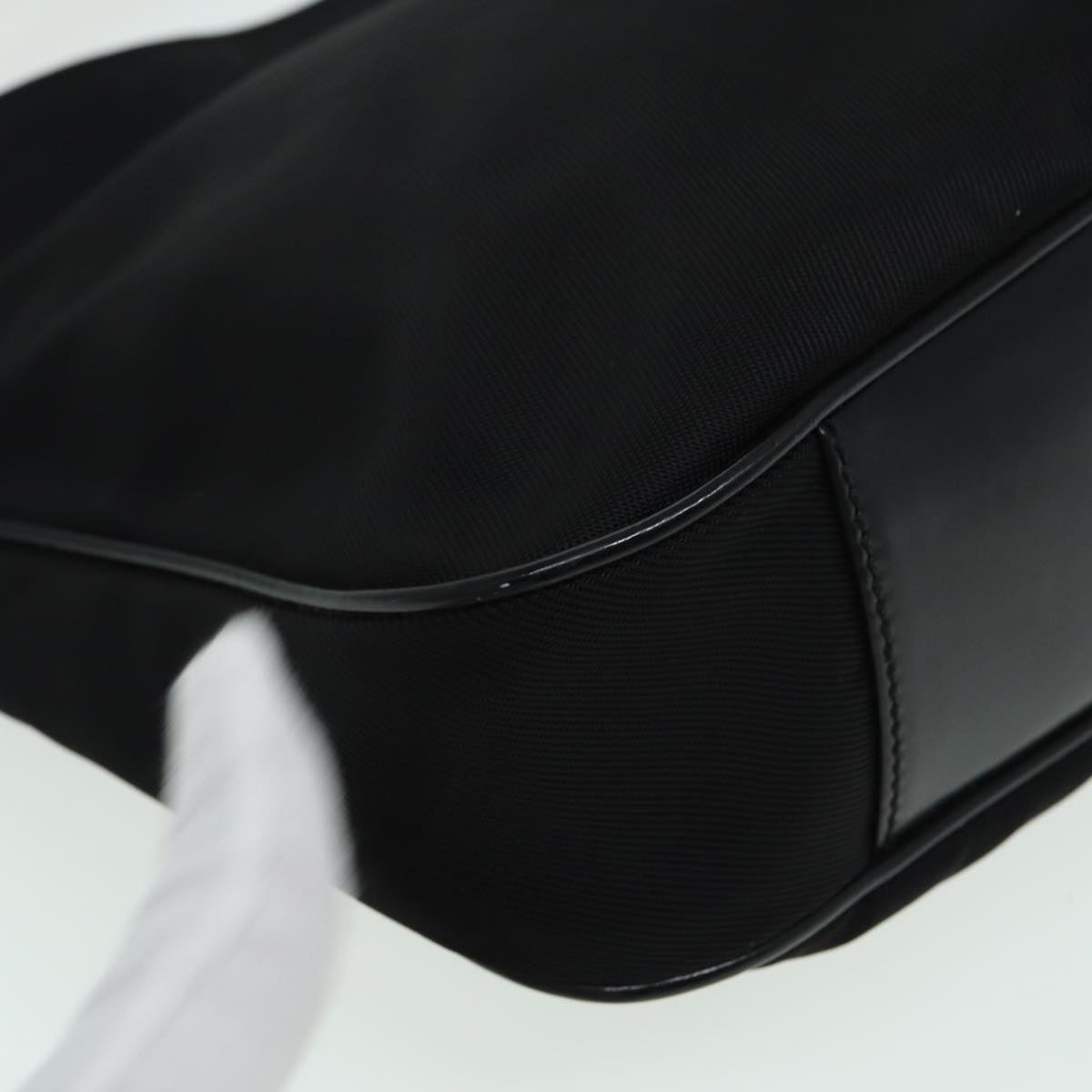 GUCCI Bamboo Shoulder Bag Nylon Black 001 1781 1638 82705