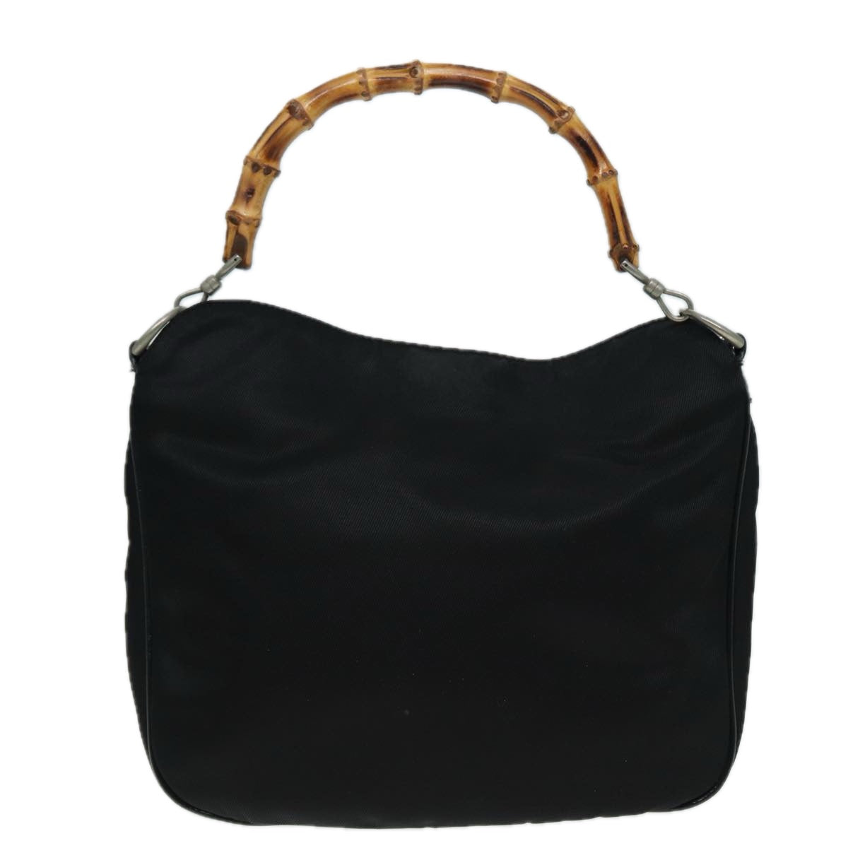 GUCCI Bamboo Shoulder Bag Nylon Black 001 1781 1638 82705