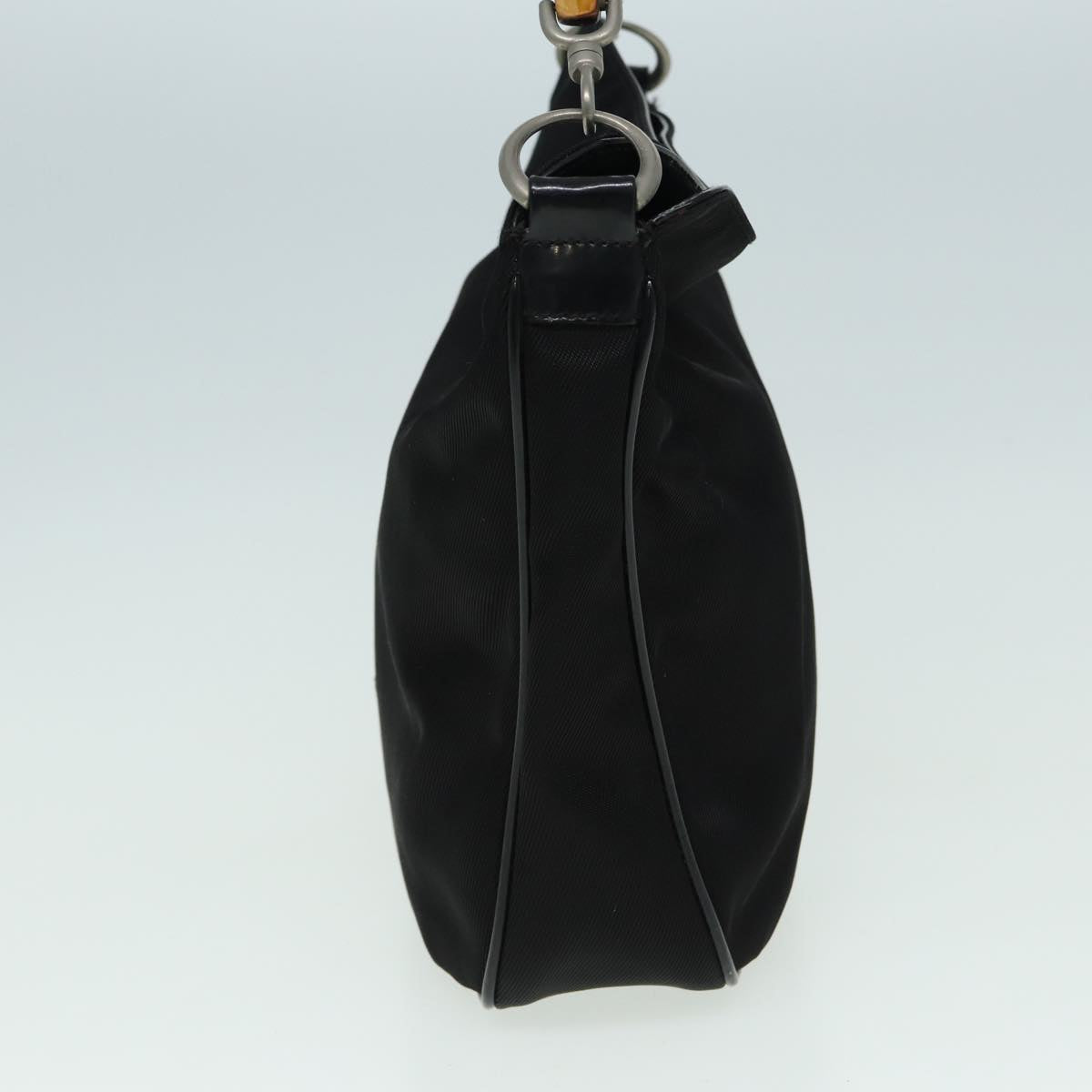 GUCCI Bamboo Shoulder Bag Nylon Black 001 1781 1638 82705