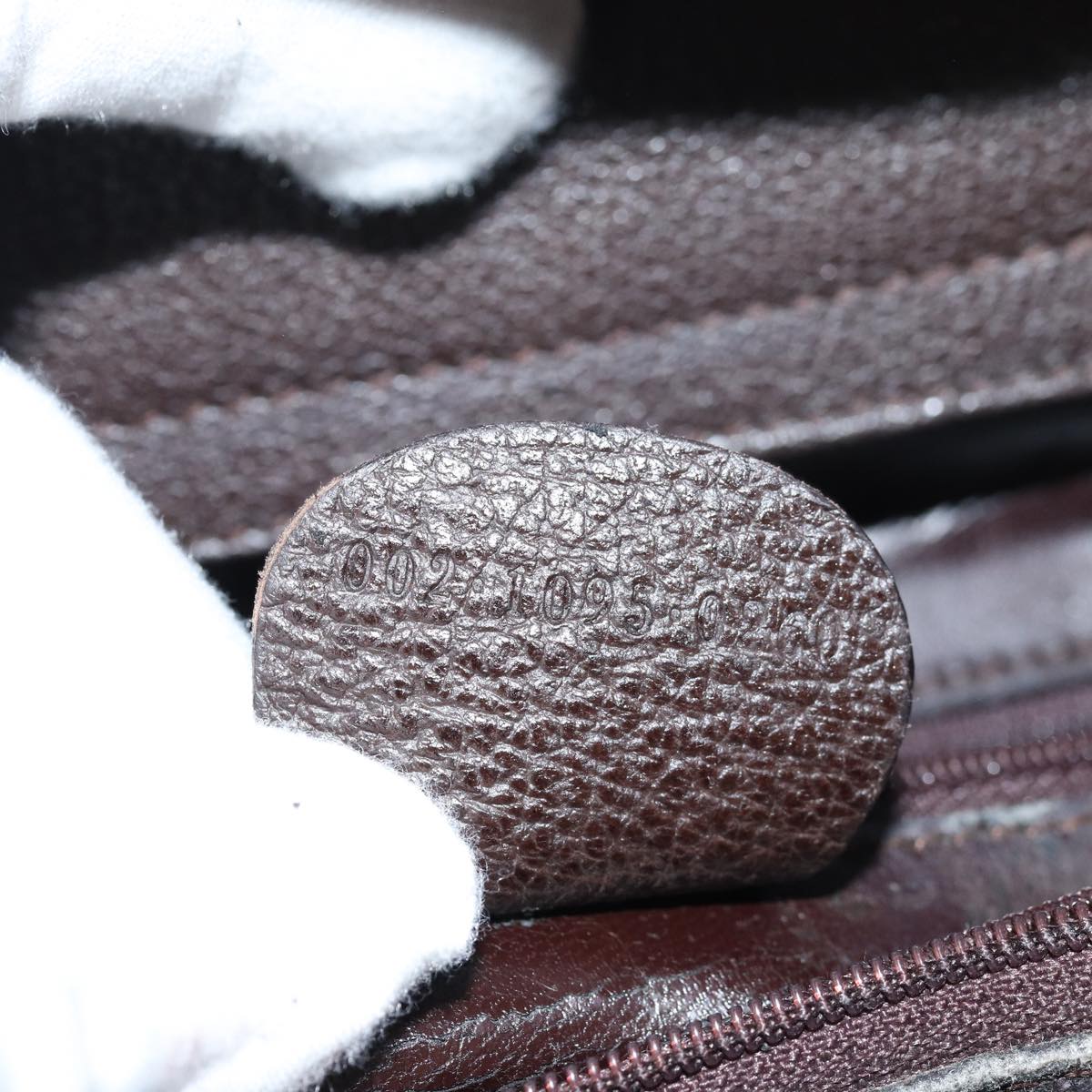 GUCCI Bamboo Hand Bag Suede Brown 002 1095 0260 82706