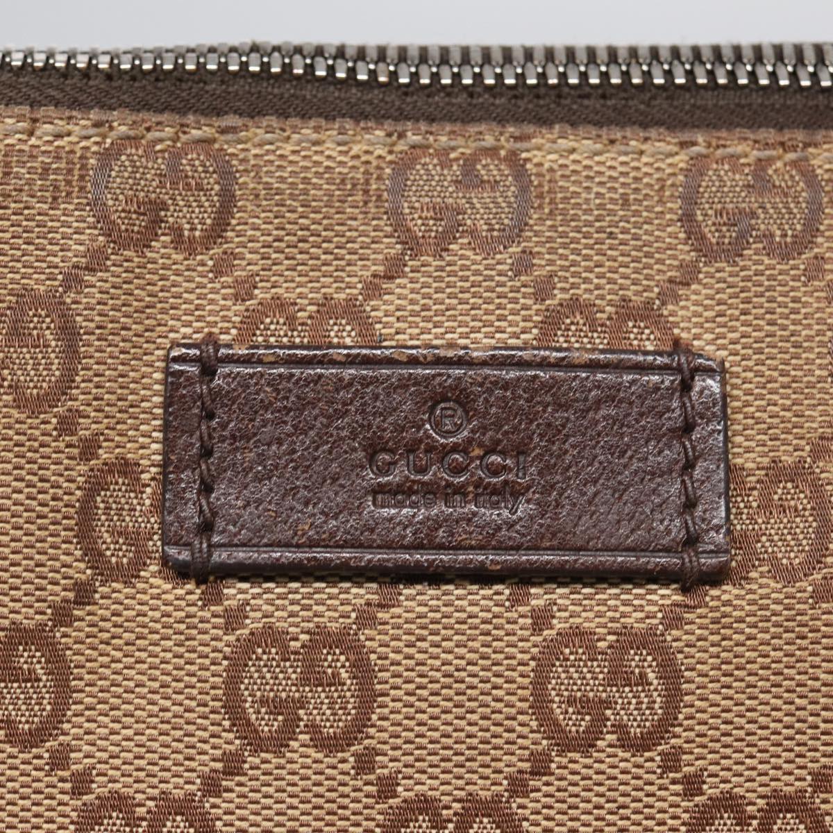 GUCCI GG Canvas Shoulder Bag Beige 110054 82710
