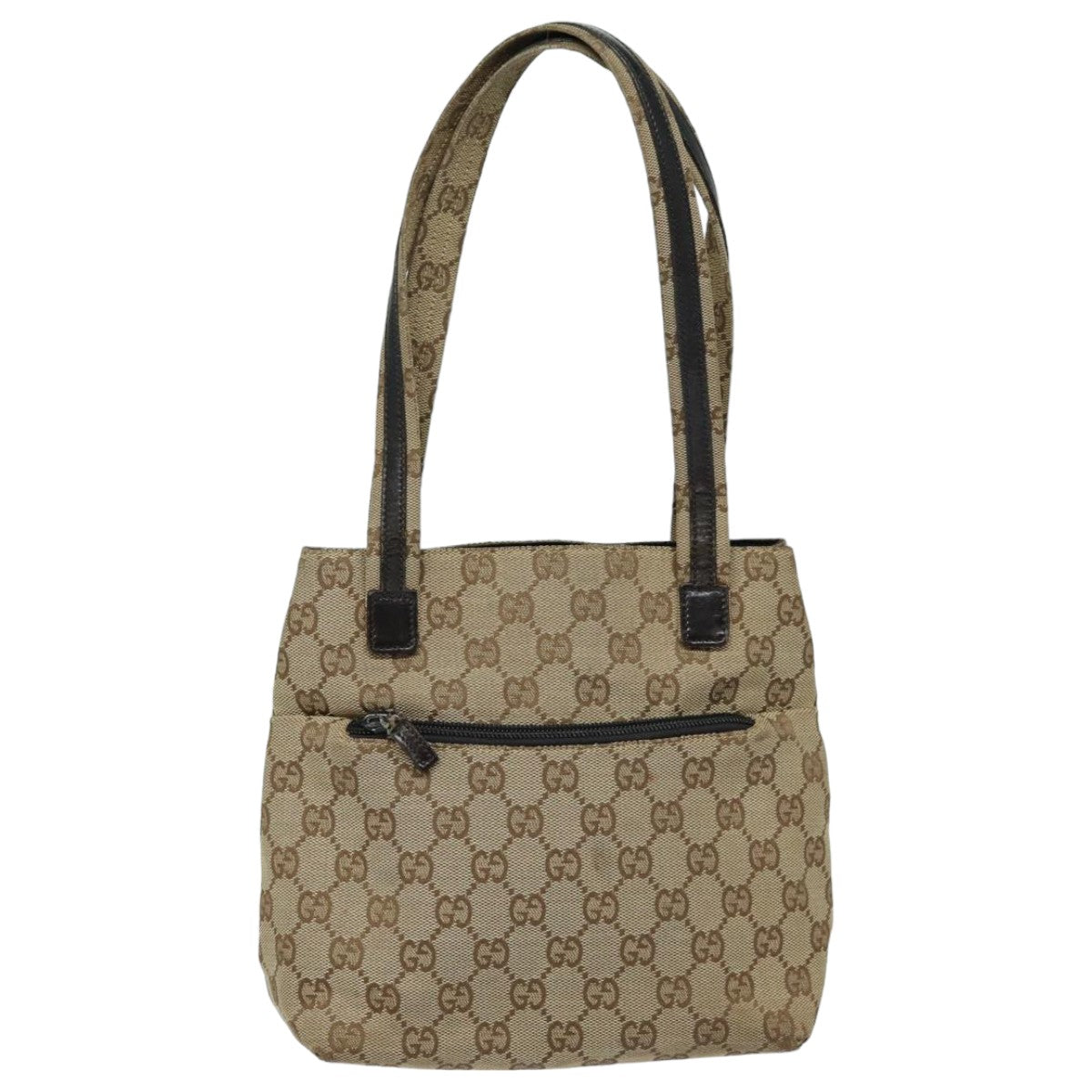 GUCCI GG Canvas Shoulder Bag Beige 002 1075 82821
