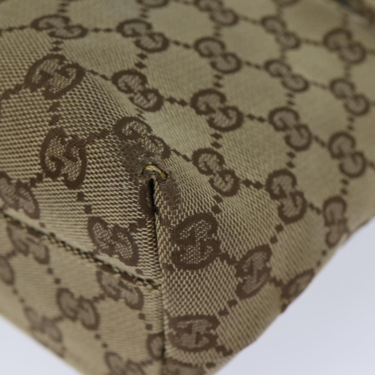 GUCCI GG Canvas Shoulder Bag Beige 002 1075 82821