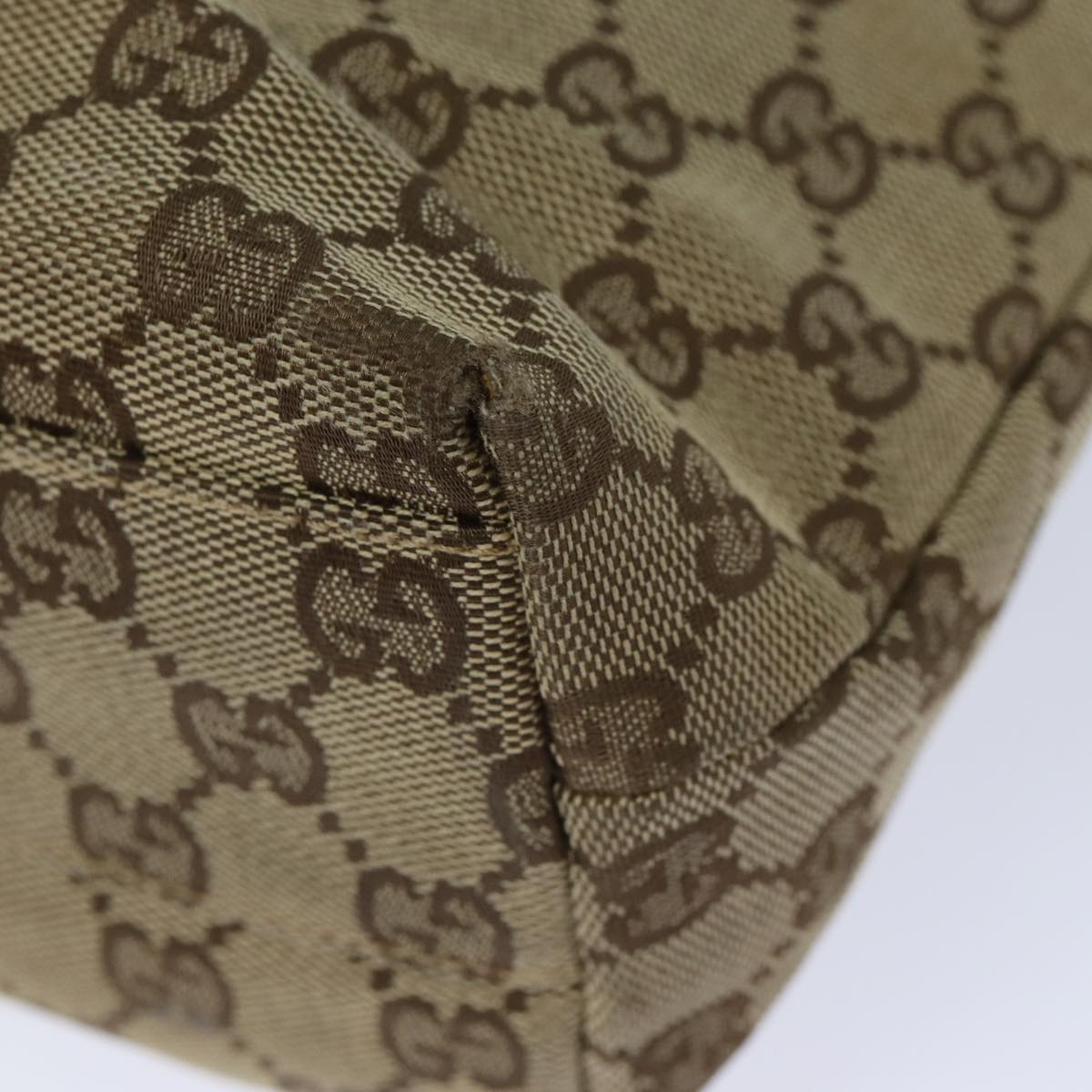 GUCCI GG Canvas Shoulder Bag Beige 002 1075 82821