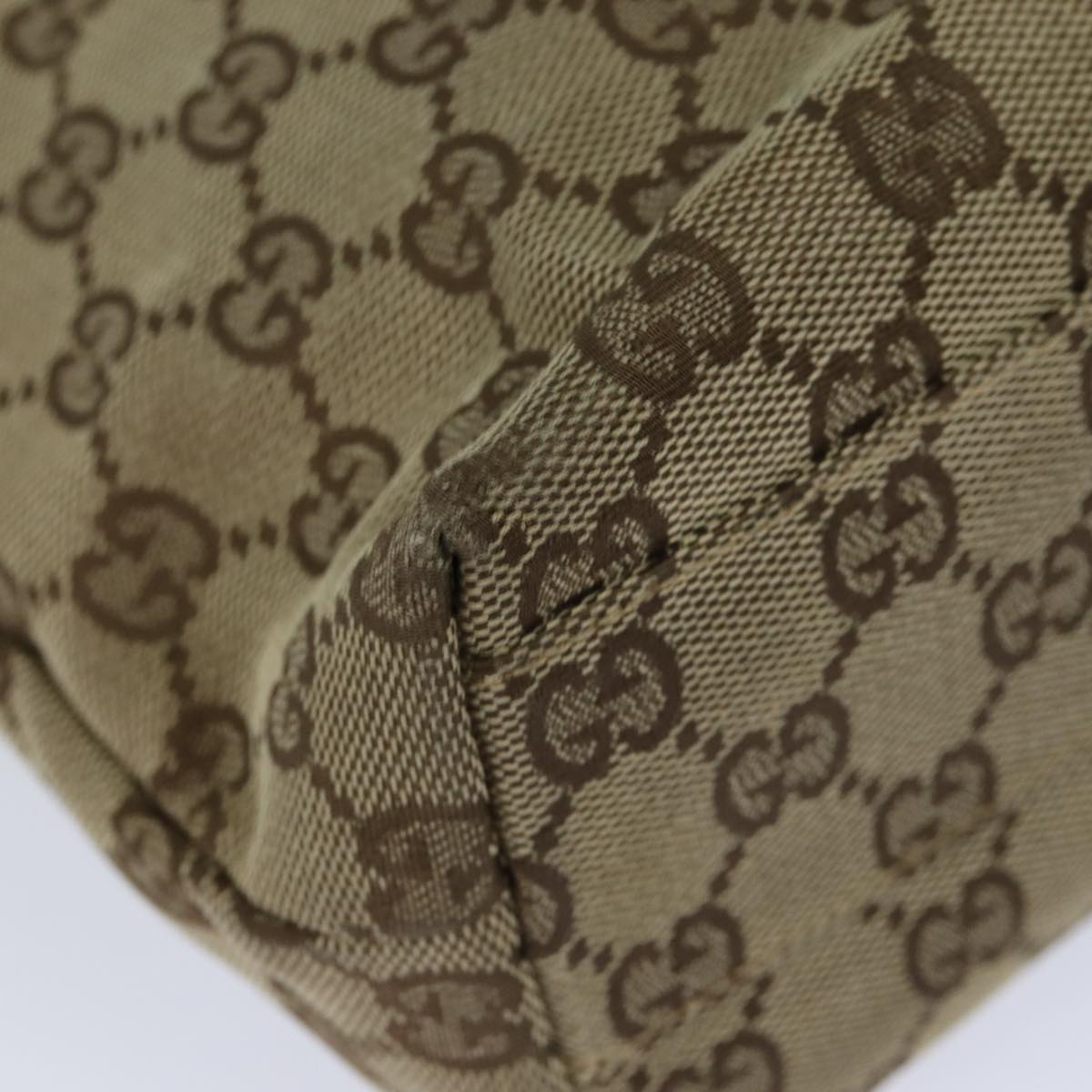 GUCCI GG Canvas Shoulder Bag Beige 002 1075 82821
