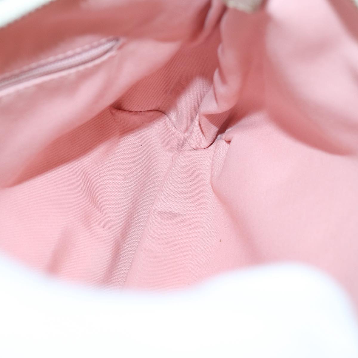 GUCCI GG Canvas Shoulder Bag Pink White 130738 82824