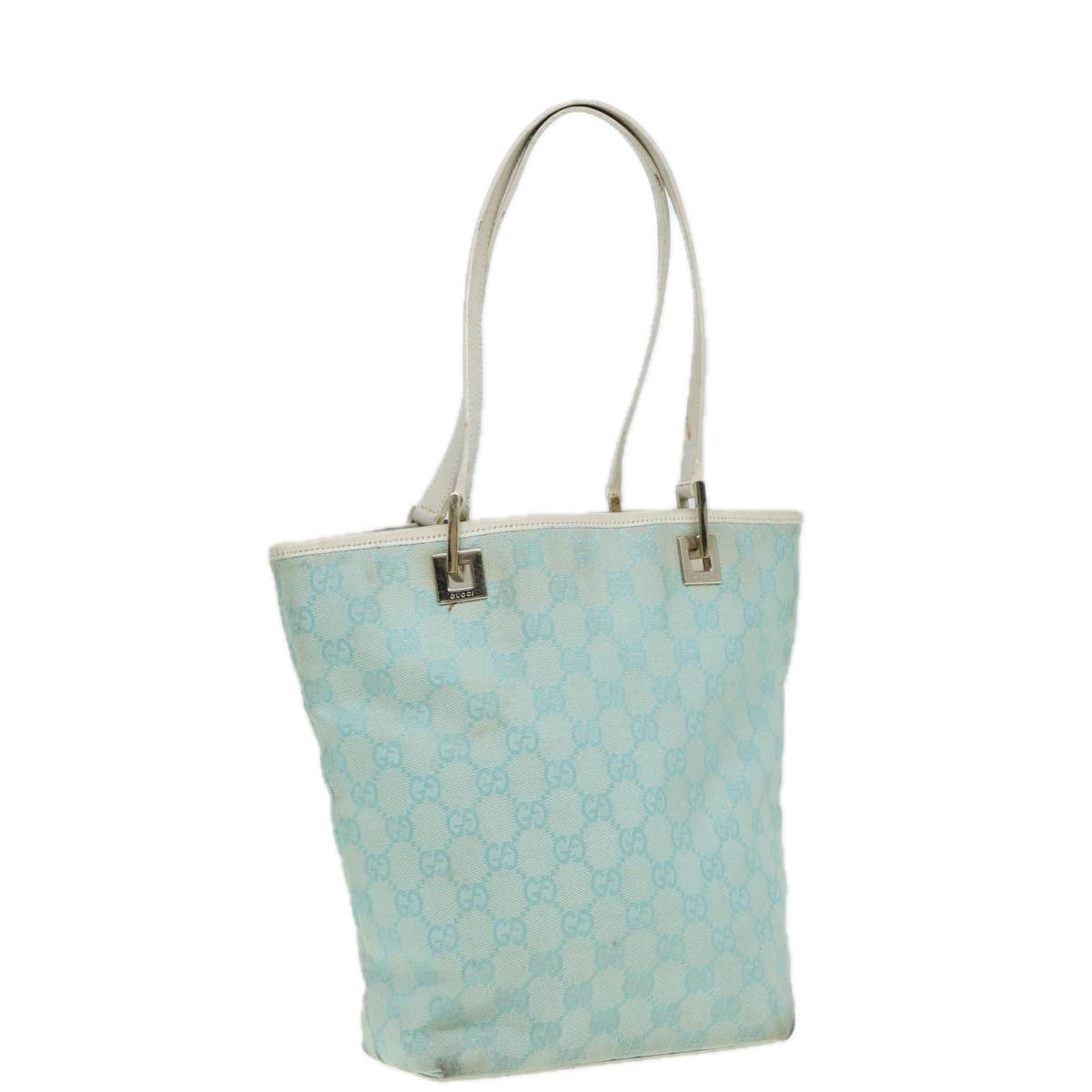 GUCCI GG Canvas Shoulder Bag Blue White 002 1099 82826