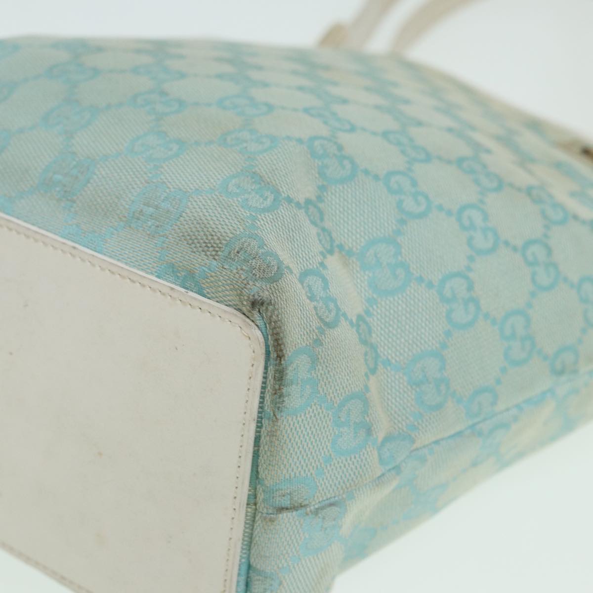 GUCCI GG Canvas Shoulder Bag Blue White 002 1099 82826