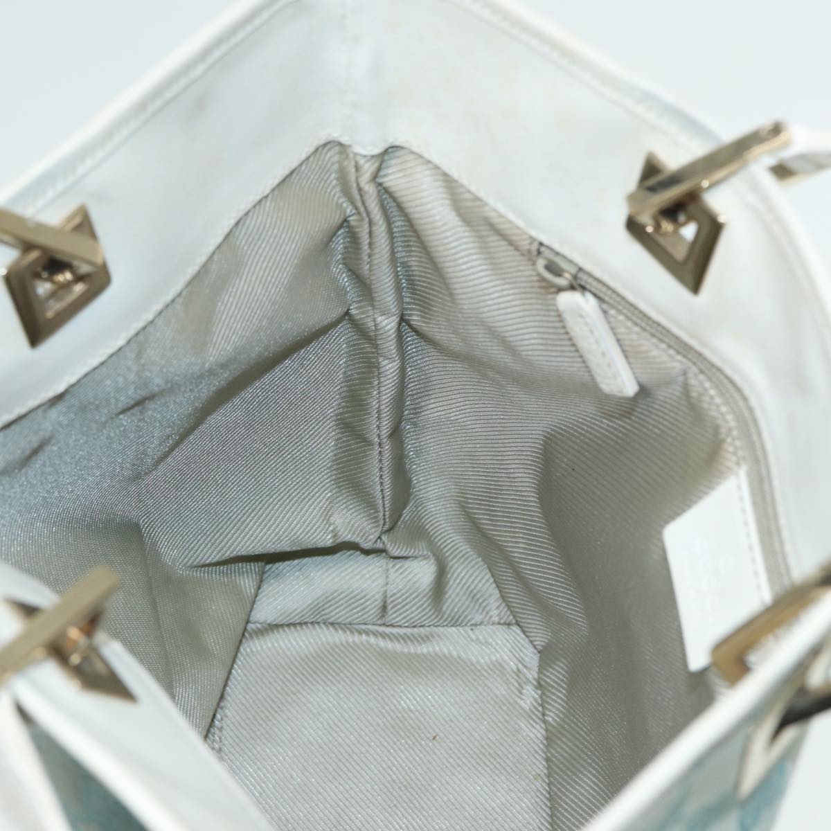 GUCCI GG Canvas Shoulder Bag Blue White 002 1099 82826
