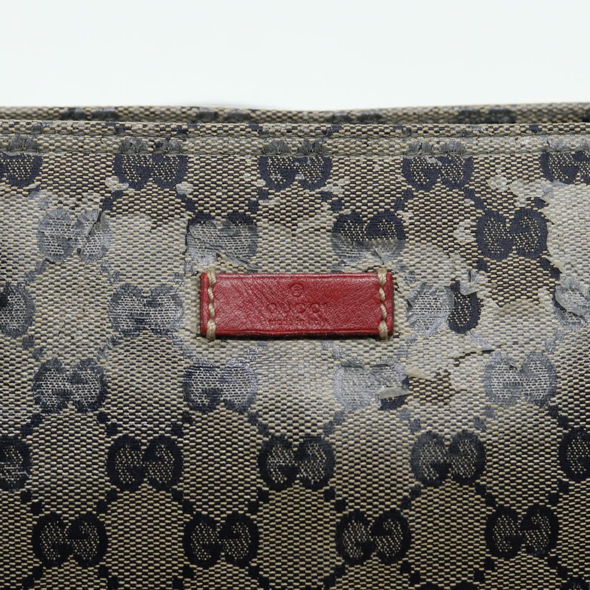GUCCI GG Crystal Shoulder Bag Beige Red 189749 82868