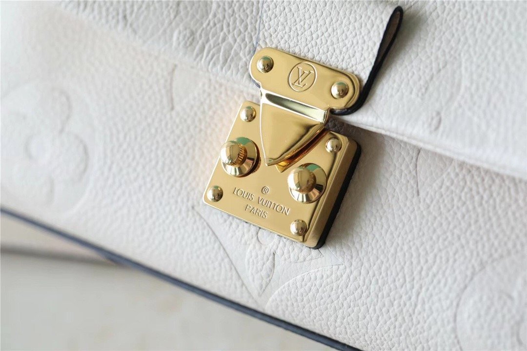 LV Madeleine GLAMI Monogram Empreinte Creme Beige For Women,  Shoulder and Crossbody Bags 9.4in/24cm LV M46008