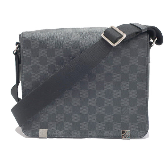 Louis Vuitton District PM NM Shoulder Bag N41028 Damier Graphite Silver  Mens  Preservation Bag