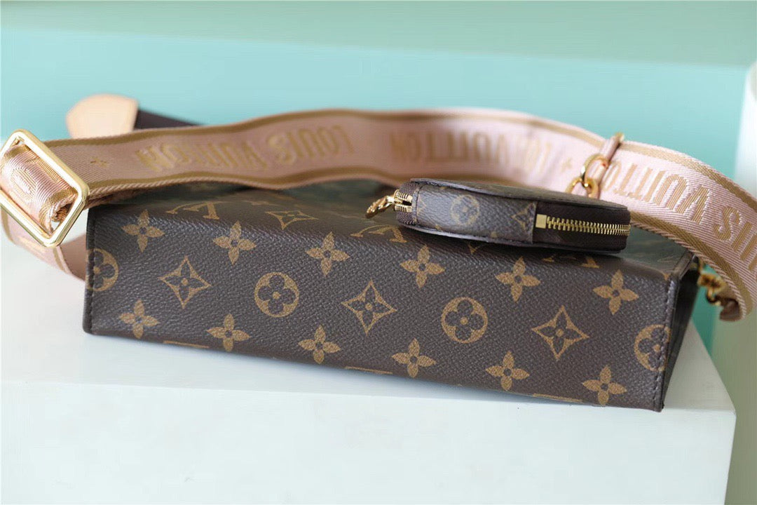 LV Pochette Double Monogram Canvas For Women, WomenÃ¢â‚¬â„¢s Bags, Shoulder And Crossbody Bags 10.2in/26cm LV