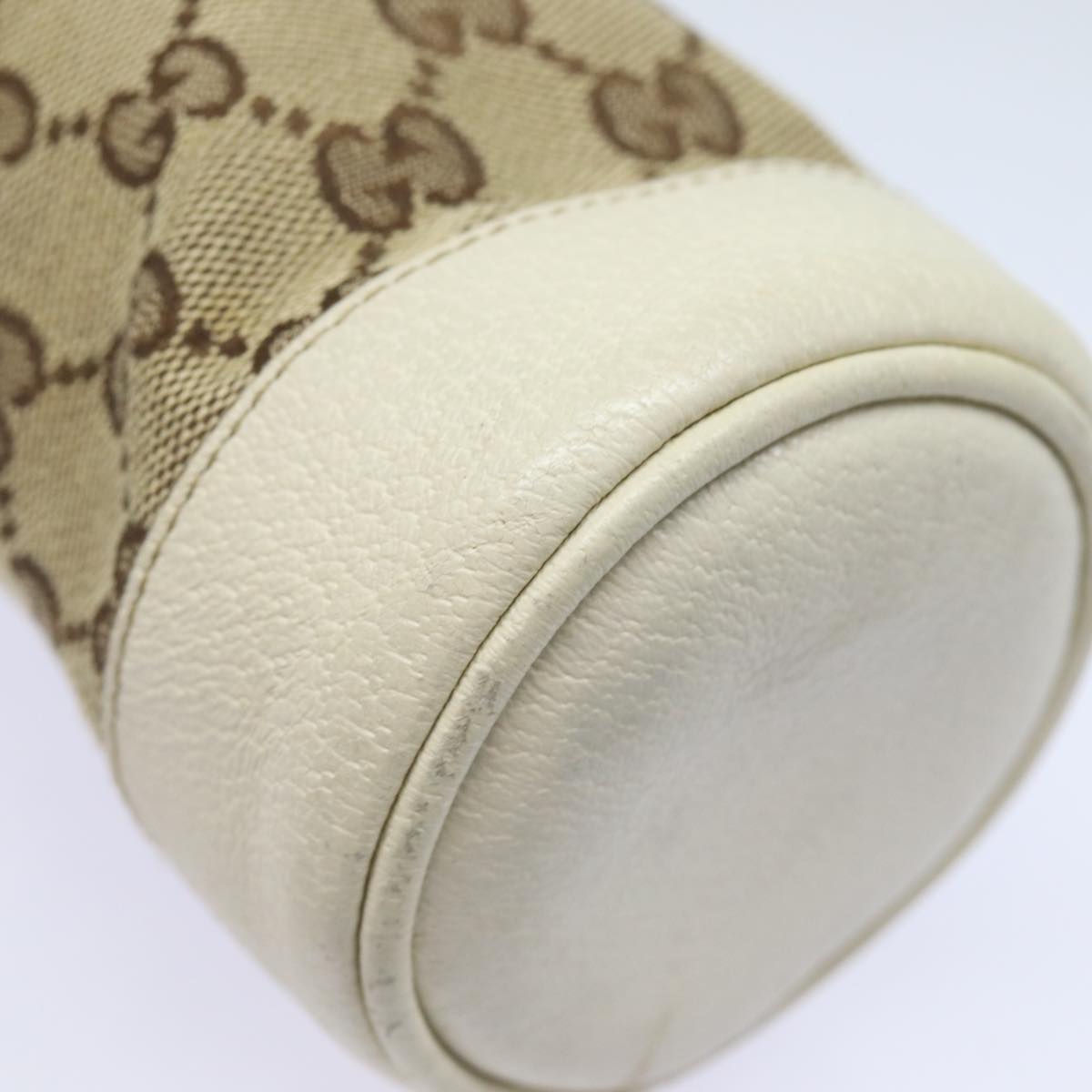 GUCCI Drink holder GG Canvas Web Sherry Line Water bottle Beige 28691 83139