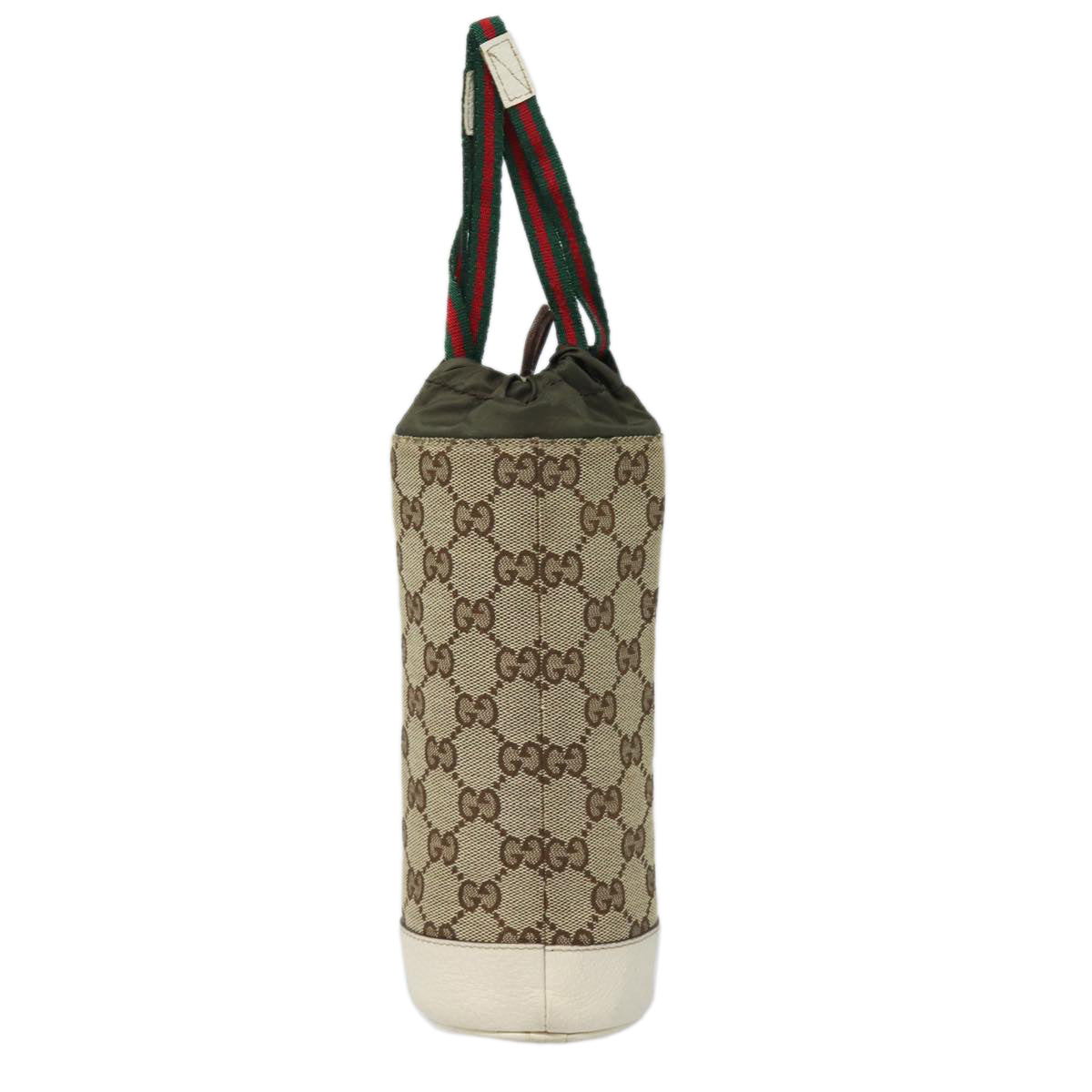 GUCCI Drink holder GG Canvas Web Sherry Line Water bottle Beige 28691 83139