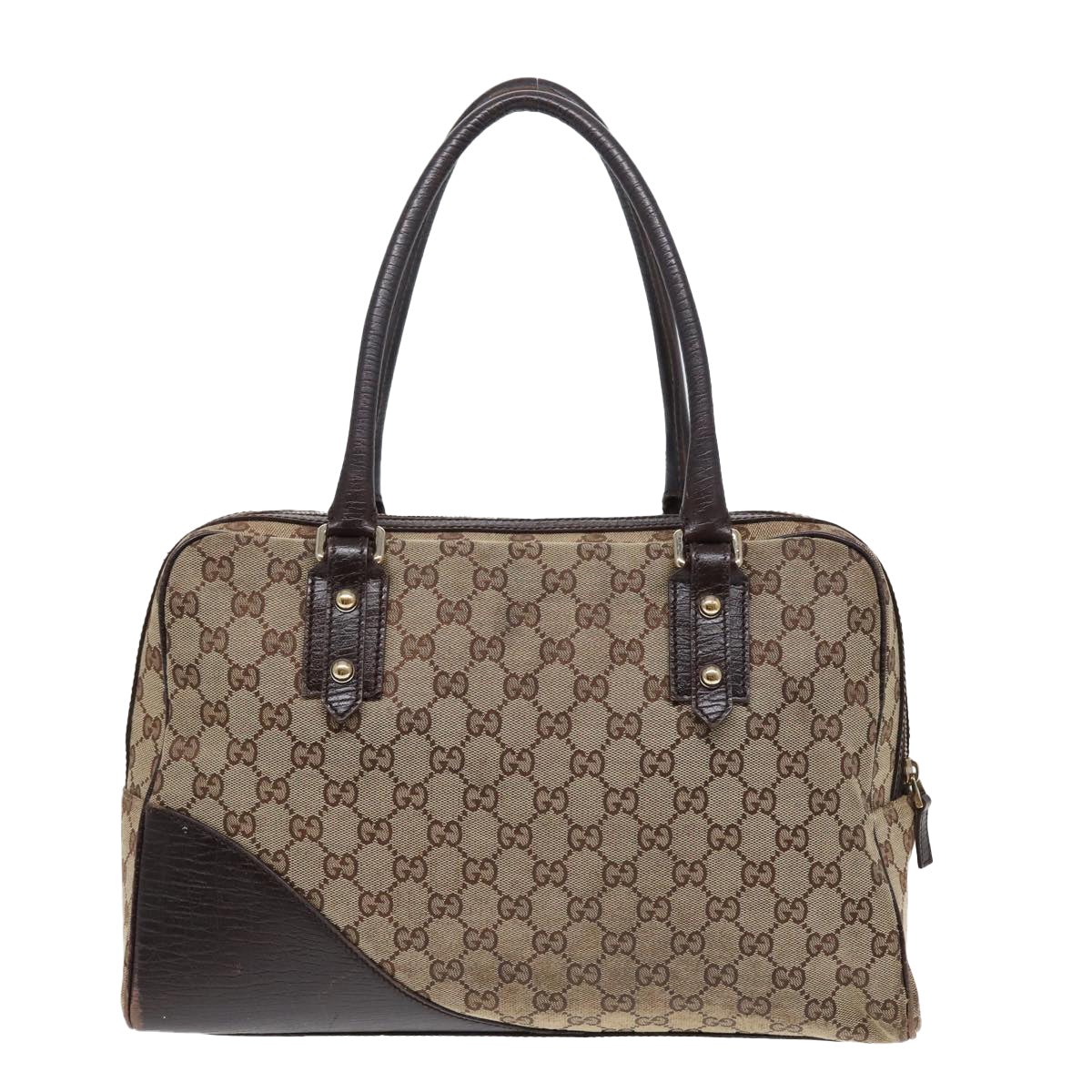 GUCCI GG Canvas Web Sherry Line Hand Bag Beige Red Green 141503 83143