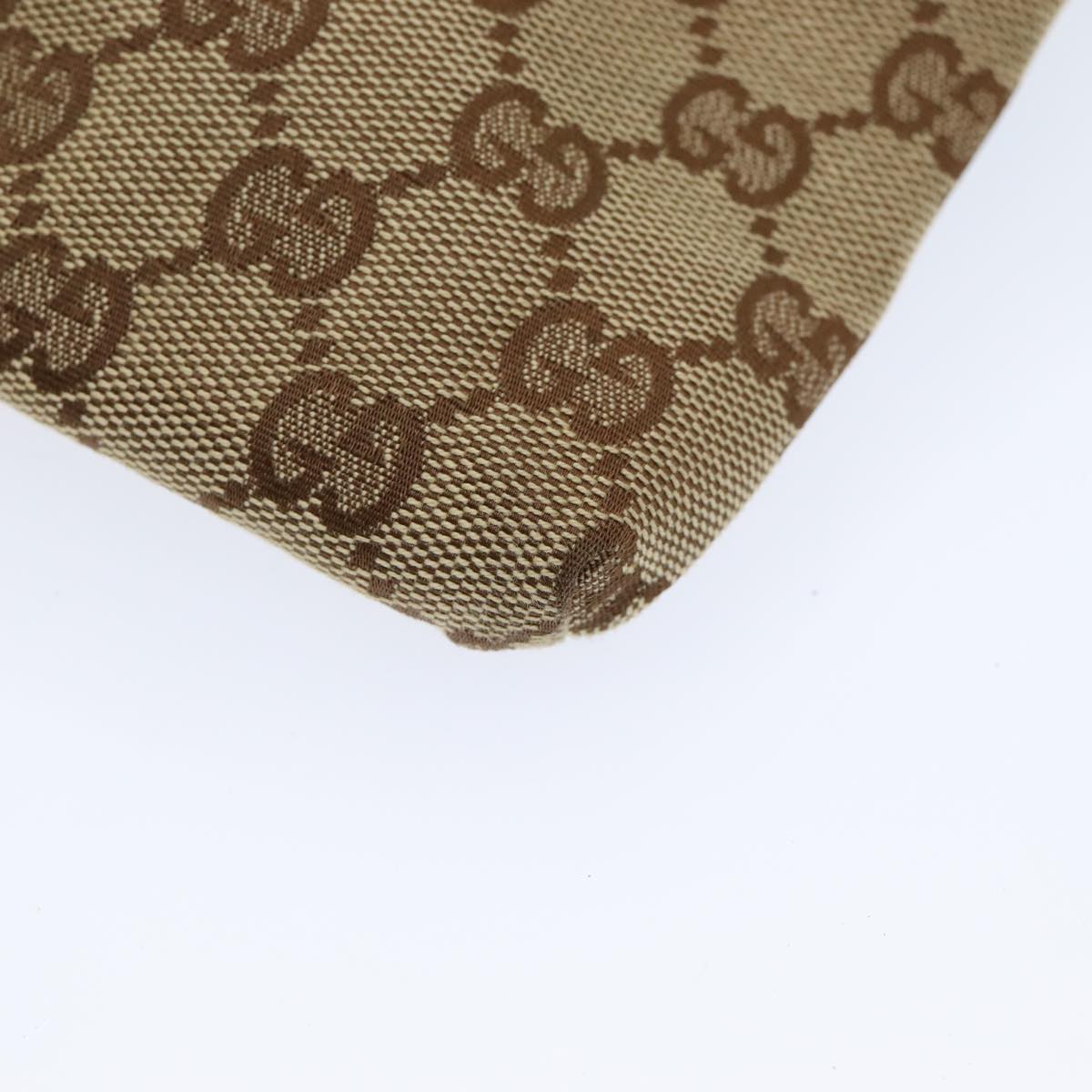 GUCCI GG Canvas Sherry Line Waist bag Beige Emerald Green 28566 0959 83220