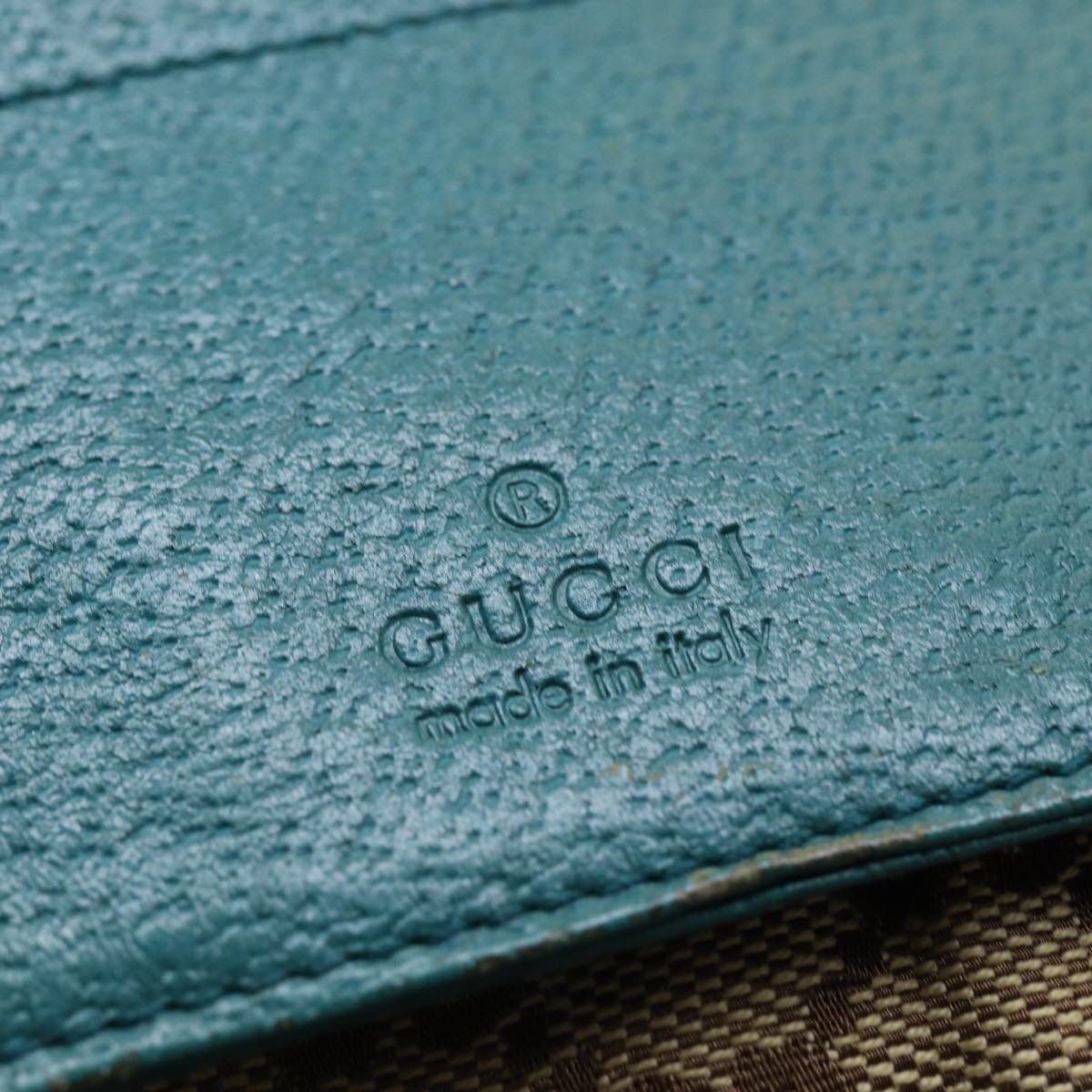 GUCCI GG Canvas Sherry Line Waist bag Beige Emerald Green 28566 0959 83220